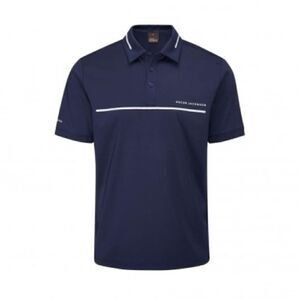 Oscar Jacobson Marsden Golf Polo Navy White L  Neat & Sharp Tech Performance